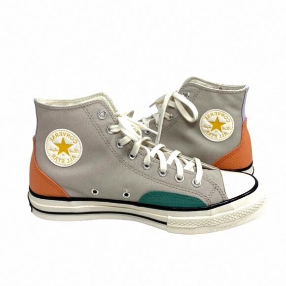 Converse Ctas 70 High Shoes Men’s Size Gray Multi A05122C Sneakers Skate Canvas - Picture 5 of 9